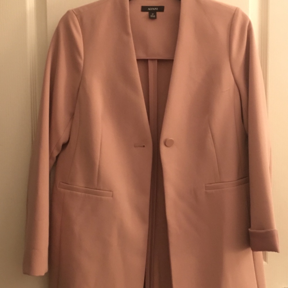 Alfani Blazer/coat blush color size 2p